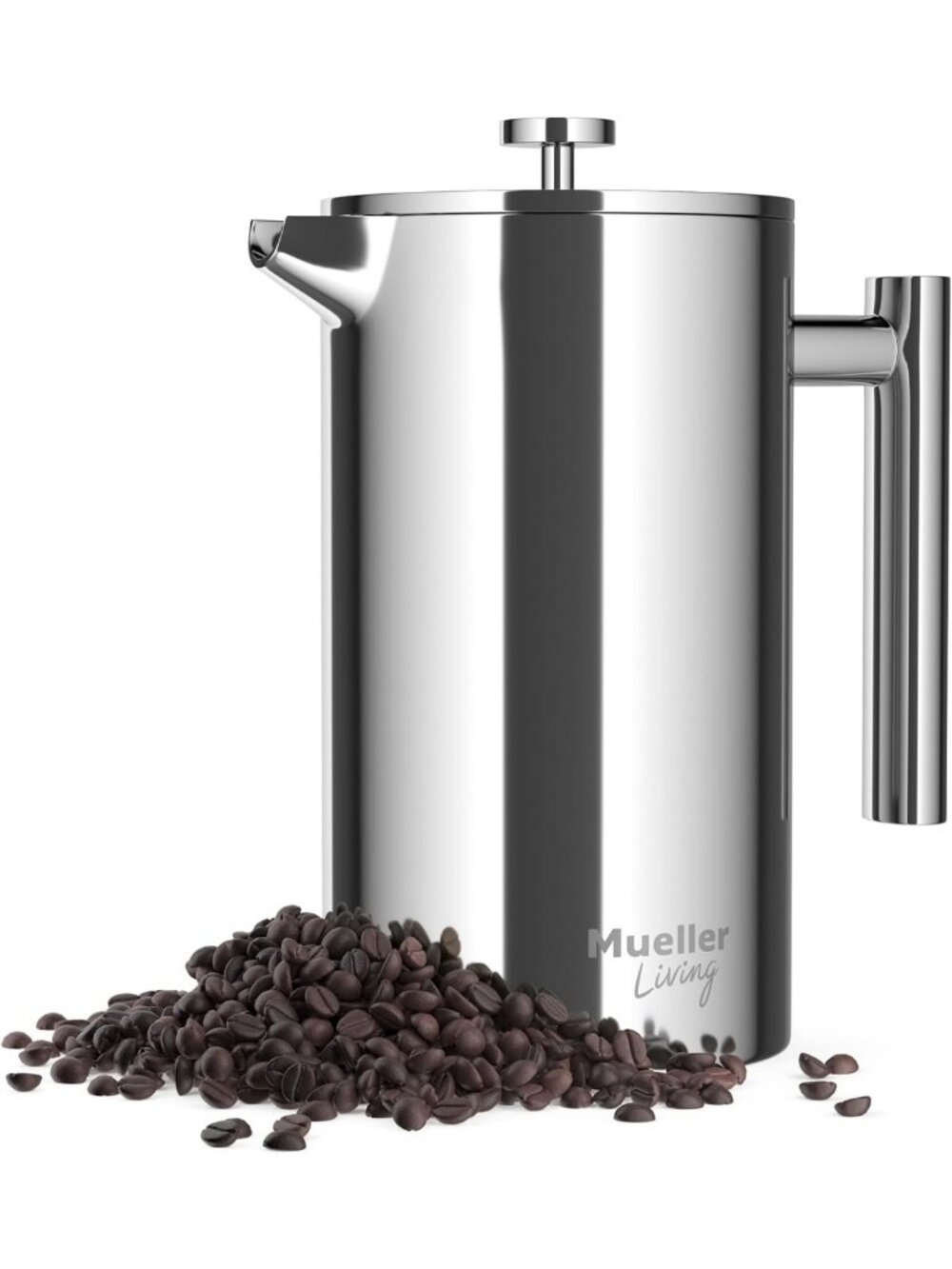 Stainless Steel French Press Coffee Maker 34oz - Double Insulated, Rust-Free